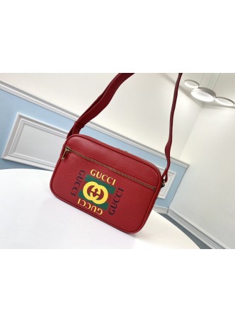  GUCCI PRINT SHOULDER BAG